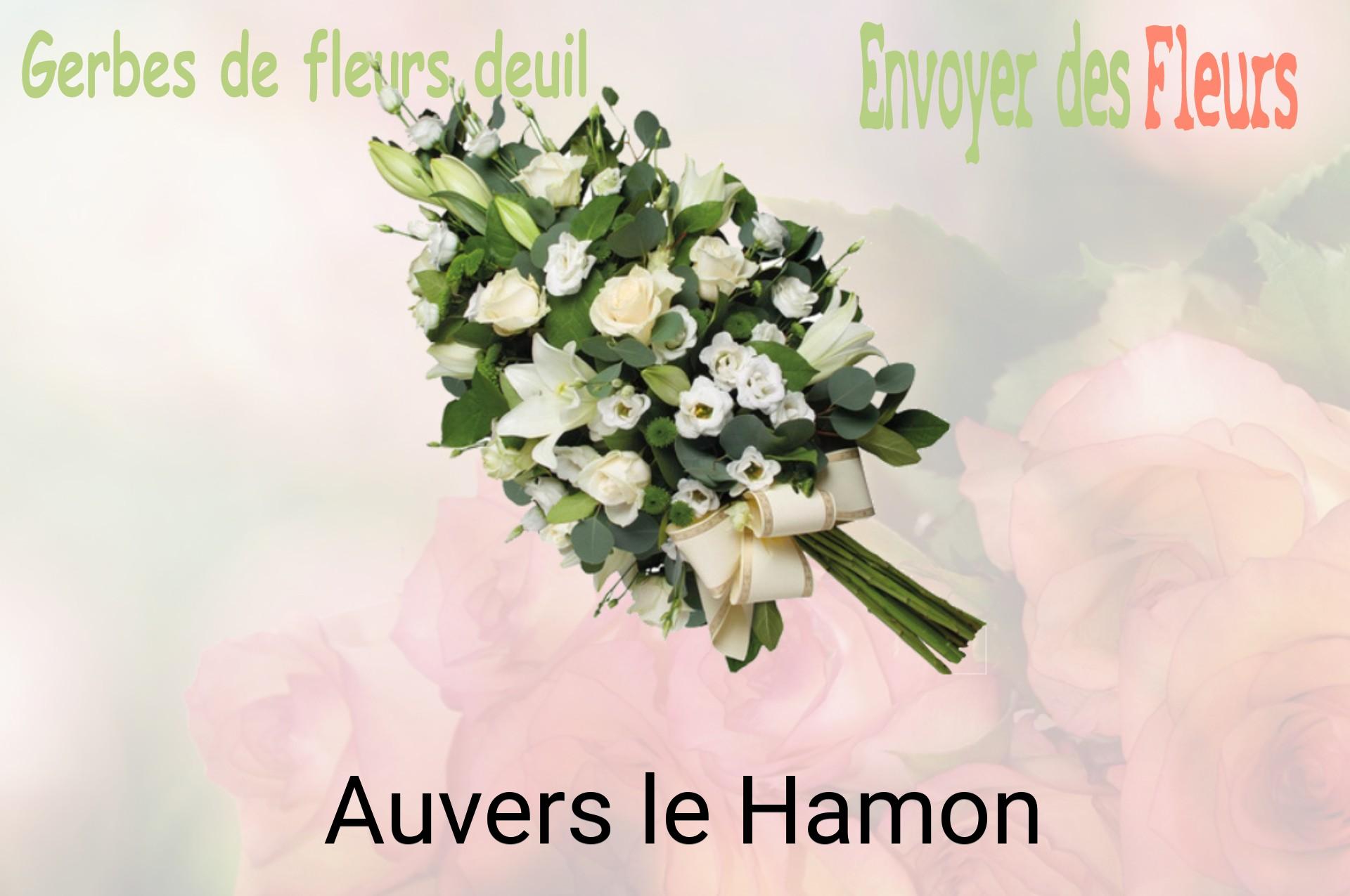 Gerbe de fleurs de deuil livrée à Auvers-le-Hamon